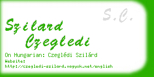 szilard czegledi business card